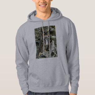 Underbar Hoodie för Horned uggla