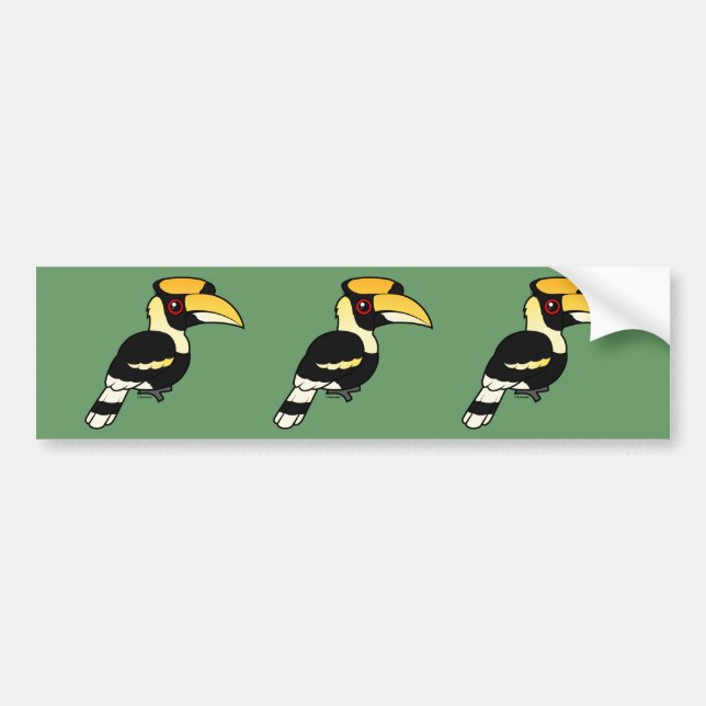 Underbar Hornbill Bildekal (Framsidan)