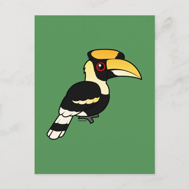 Underbar Hornbill Vykort (Framsida)