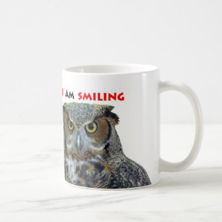 Underbar horned uggla kaffemugg