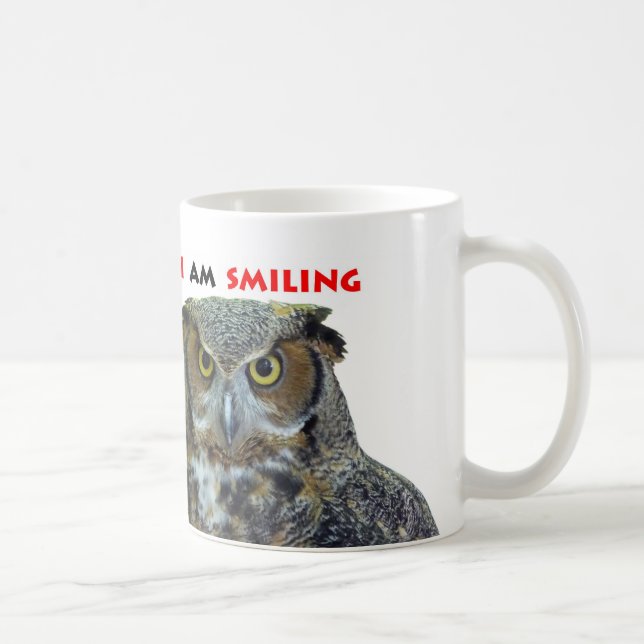 Underbar horned uggla kaffemugg (Höger)