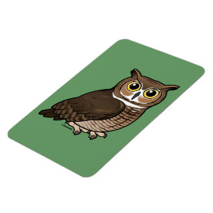 Underbar Horned uggla Magnet