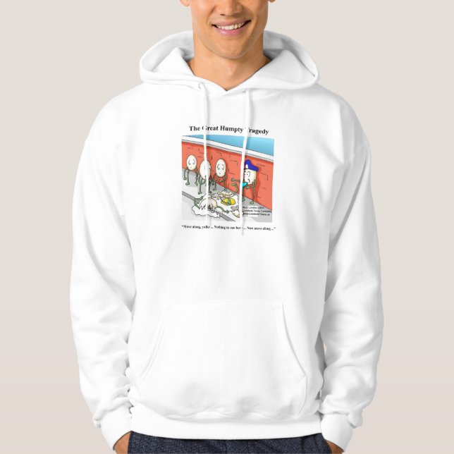 Underbar Humpty Dumpty Tragedy Funny Hoodie av Ric (Framsida)