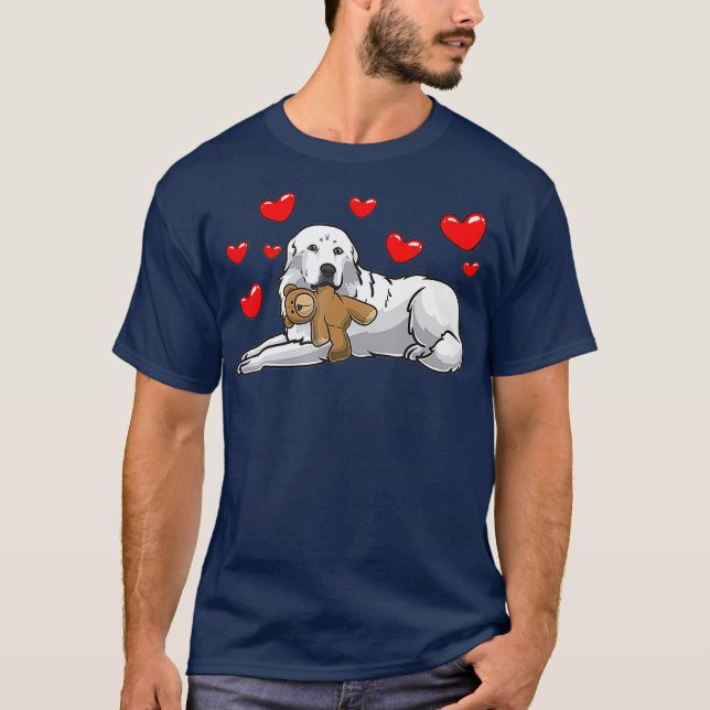 Underbar Hund Pyrenéerna i Pyrenéberget med djur T Shirt (Framsida)