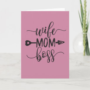 Underbar idé om Mors dag Gift Maka Mamma Chef Kort