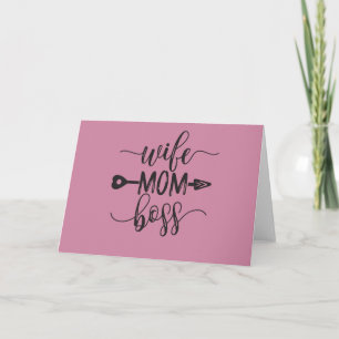 Underbar idé om Mors dag Gift Maka Mamma Chef Kort