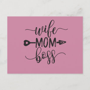 Underbar idé om Mors dag Gift Maka Mamma Chef Vykort