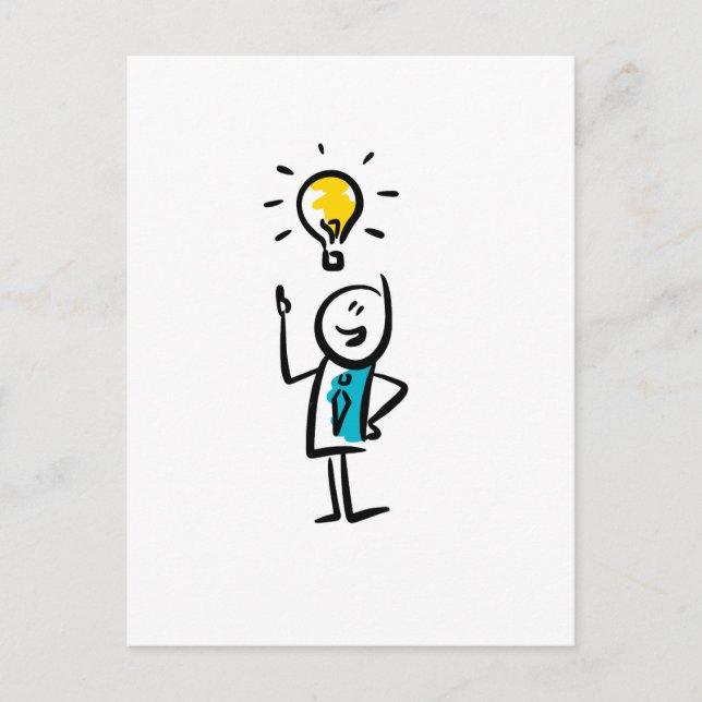 Underbar idé! vykort (Framsida)