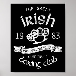 Underbar Irish Philadelphia St. Patrick Boxing Klu Poster