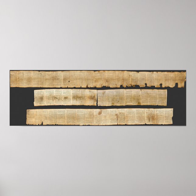 Underbar Isaiah Rulla Dead Sea Scrollss 1QIsaa Poster (Framsidan)