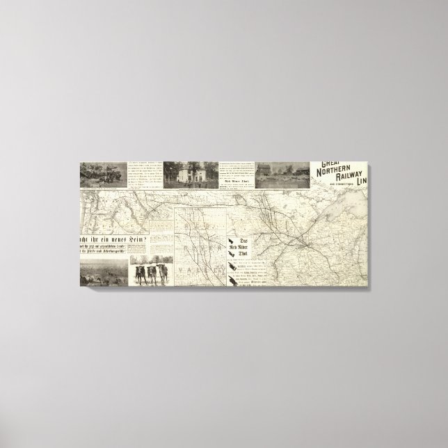 Underbar järnvägslinje canvastryck (Framsida)