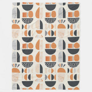 Underbar jordton abstrakt boho filt