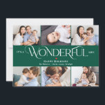 Underbar Jul Liv REDIGERBAR FÄRG Julkort<br><div class="desc">Fira säsongen med detta moderna och stilrena julkort från Berry Berry Sweet. Matchande artiklar och fler designalternativ finns tillgängliga i vår butik: www.berryberrysweet.com. Bakgrundsfärgen kan anpassas online för att passa ditt foto på bästa sätt!</div>