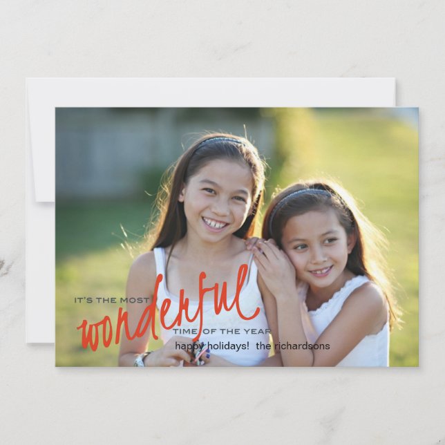 underbar julkort (Framsida)