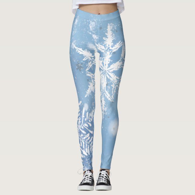 Underbar julsnö leggings (Framsida)
