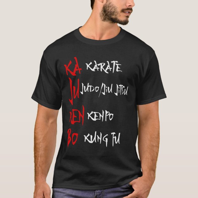 Underbar Kajukenbo Fighting Karate Judo Kenpo Kung T Shirt (Framsida)