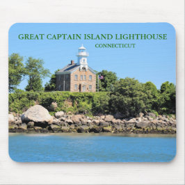 Underbar Kapten Island fyr, CT Mousepad Musmatta