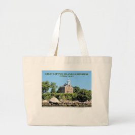 Underbar kapten Island fyr, CT Tote Bag Jumbo Tygkasse