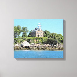 Underbar kapten Island fyr CT Wrapped Canvas