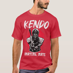 Underbar Kendo Samurai med Sword Design Japan Warr T Shirt