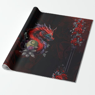 Underbar kinesisk drake presentpapper