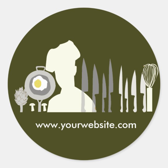 Underbar kokuppsättning runt klistermärke (Framsida)