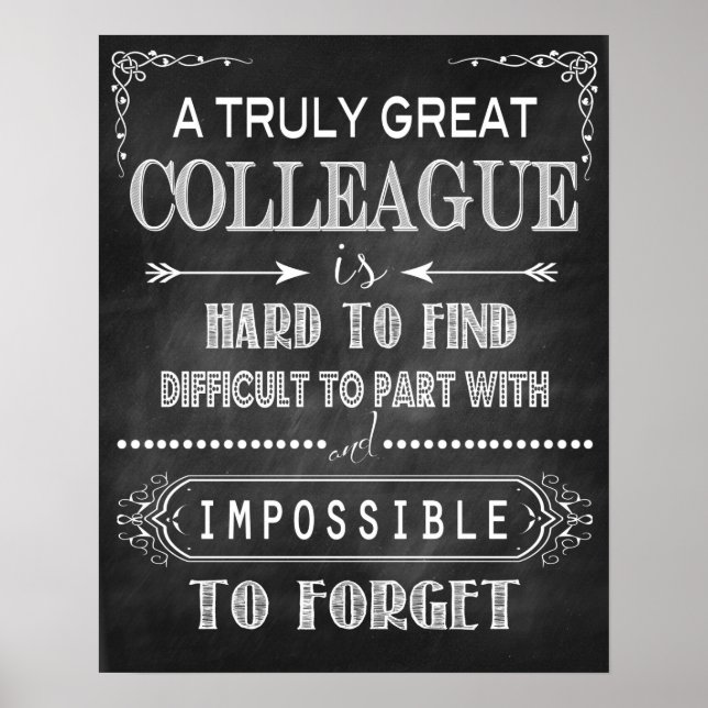 Underbar kollega Gift Poster (Framsidan)
