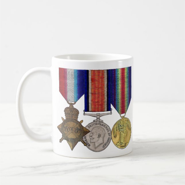 Underbar Krig Medal Trio Mugg (Vänster)