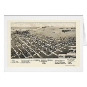 Underbar krökning, panorama- karta för KS - 1882 Hälsningskort