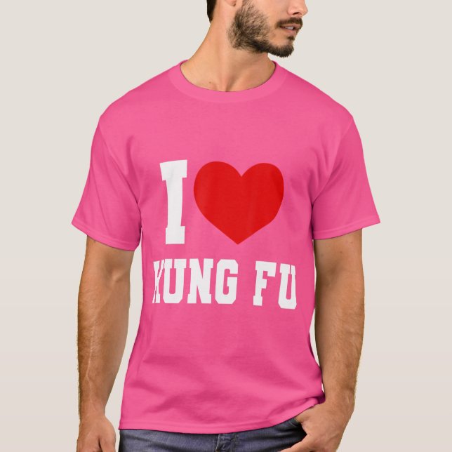 Underbar Kung fu - I Kärlek Kung fu Sport T Shirt (Framsida)