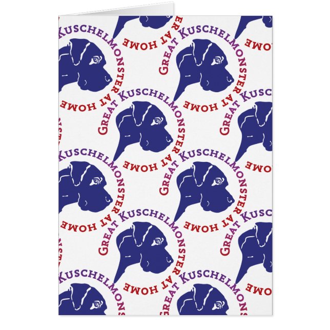 Underbar Kuschelmonster Hälsningskort (Framsidan)