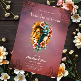 Underbar kvinna vars långa, flytande hår inbjudningar