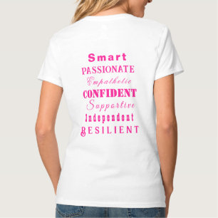 Underbar kvinnors Rosa T Shirt