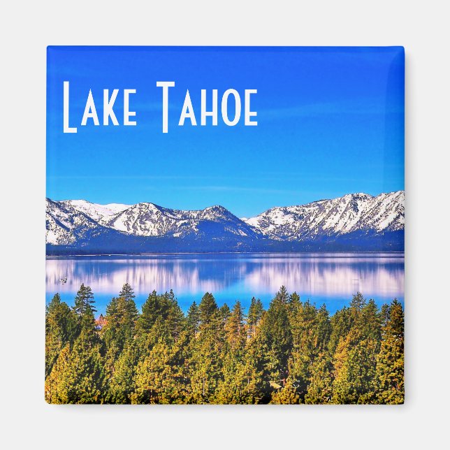 Underbar Lake Tahoe Magnet (Framsidan)