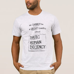 Underbar Land Basic Human Decency T-Shirt (ljust)