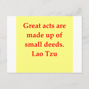 underbar Lao Tzu-citat Vykort