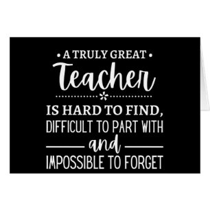 Underbar lärare hälsningskort