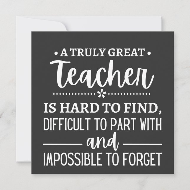 Underbar lärare inbjudningar (Framsida)