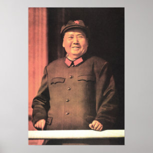 Underbar ledare Mao Zedong 1968 Kinas centrala mot Poster
