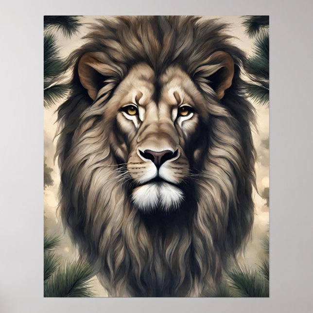 UNDERBAR LEJON ART POSTER (Framsidan)