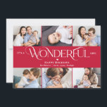 Underbar Liv REDIGERBAR FÄRG Högtidlig Fotokort Julkort<br><div class="desc">Fira säsongen med detta moderna och stilrena julkort från Berry Berry Sweet. Matchande artiklar och fler designalternativ finns i vår butik: www.berryberrysweet.com. Bakgrundsfärgen kan anpassas online för att passa ditt foto bäst!</div>