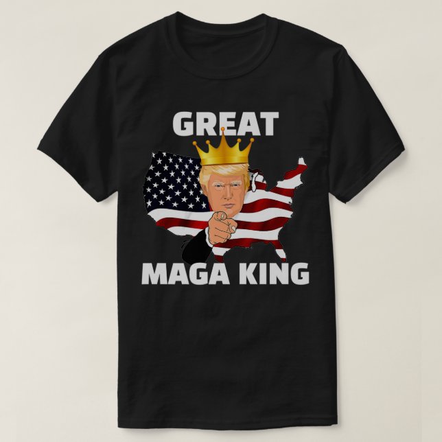 Underbar MAGA Kung Premium T Shirt (Design framsida)