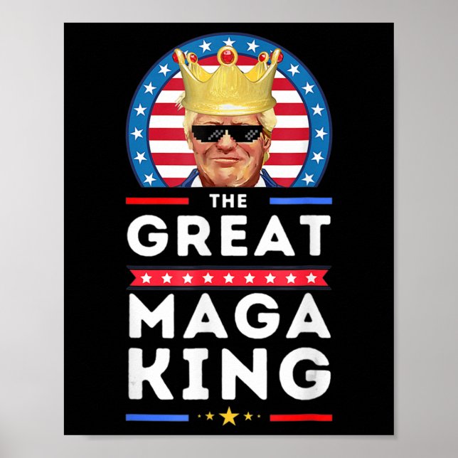 Underbar MAGA Kung Trump Biden Policy Ultra Mega P Poster (Framsidan)