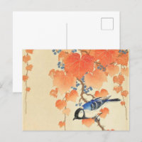 Underbar måltid på paulownia gren - Ohara Koson