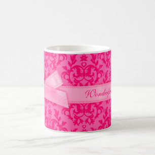Underbar Mamma-damm shock rosa mugg