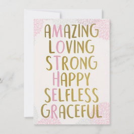 Underbar mamma julkort