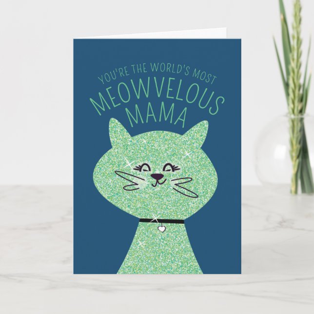 Underbar mamma katt kort (Framsida)