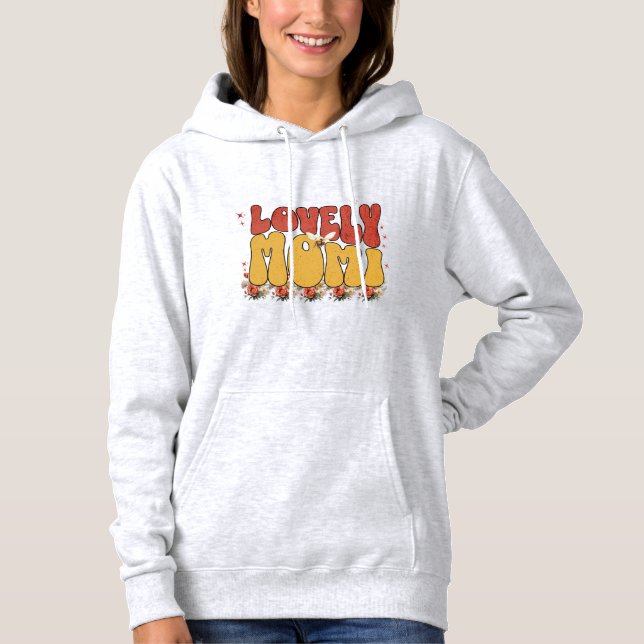 Underbar mamma, mors dag, blomsterdesign t shirt (Framsida)
