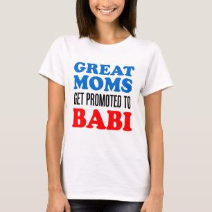 Underbar mammor som främjas till Babi Tee