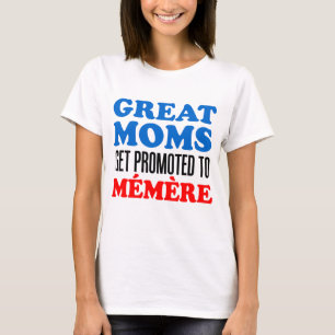 Underbar mammor som främjas till Memere T Shirt